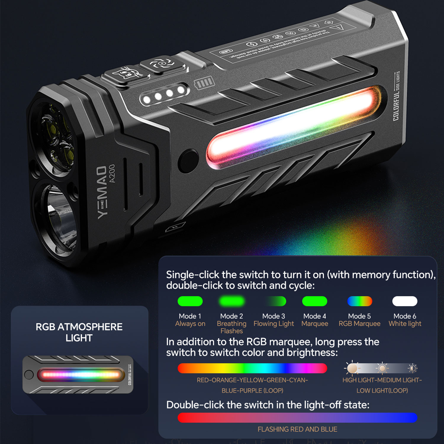 5200LM Innovative Multifunctio - Outdoor Camping Adventure Lamp ulasan dan harga