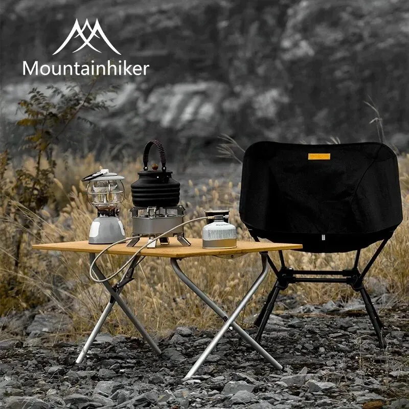 MOUNTAINHIKER 2/3 Bamboo Foldi - Outdoor Camping Table With Storage ulasan dan harga