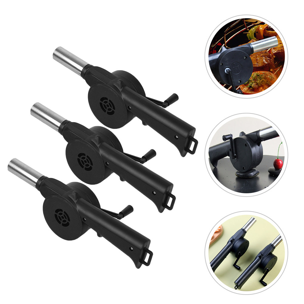 3Pcs Hand Crank Blower Manual  - Outdoor Camping Fireplace ulasan dan harga