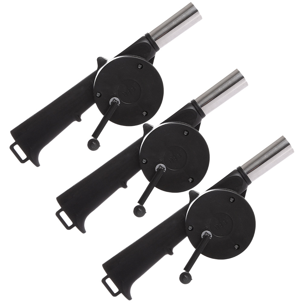 3Pcs Hand Crank Blower Manual  - Outdoor Camping Fireplace ulasan dan harga